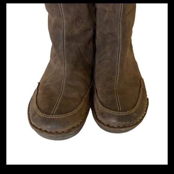 Teva Tonalea Boots Sherpa Lined Size 8 Brown Leather Waterproof Side Zip 4327 - Picture 5 of 15